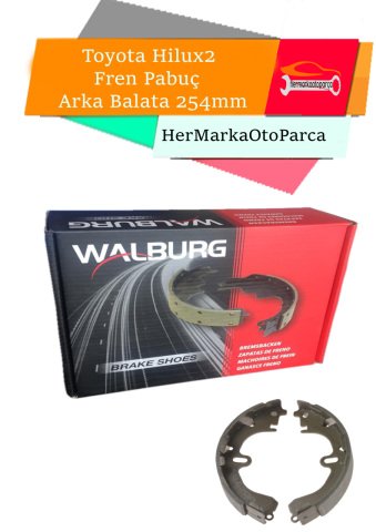 Toyota Hilux 2 Fren Pabuç Arka Balata 254mm