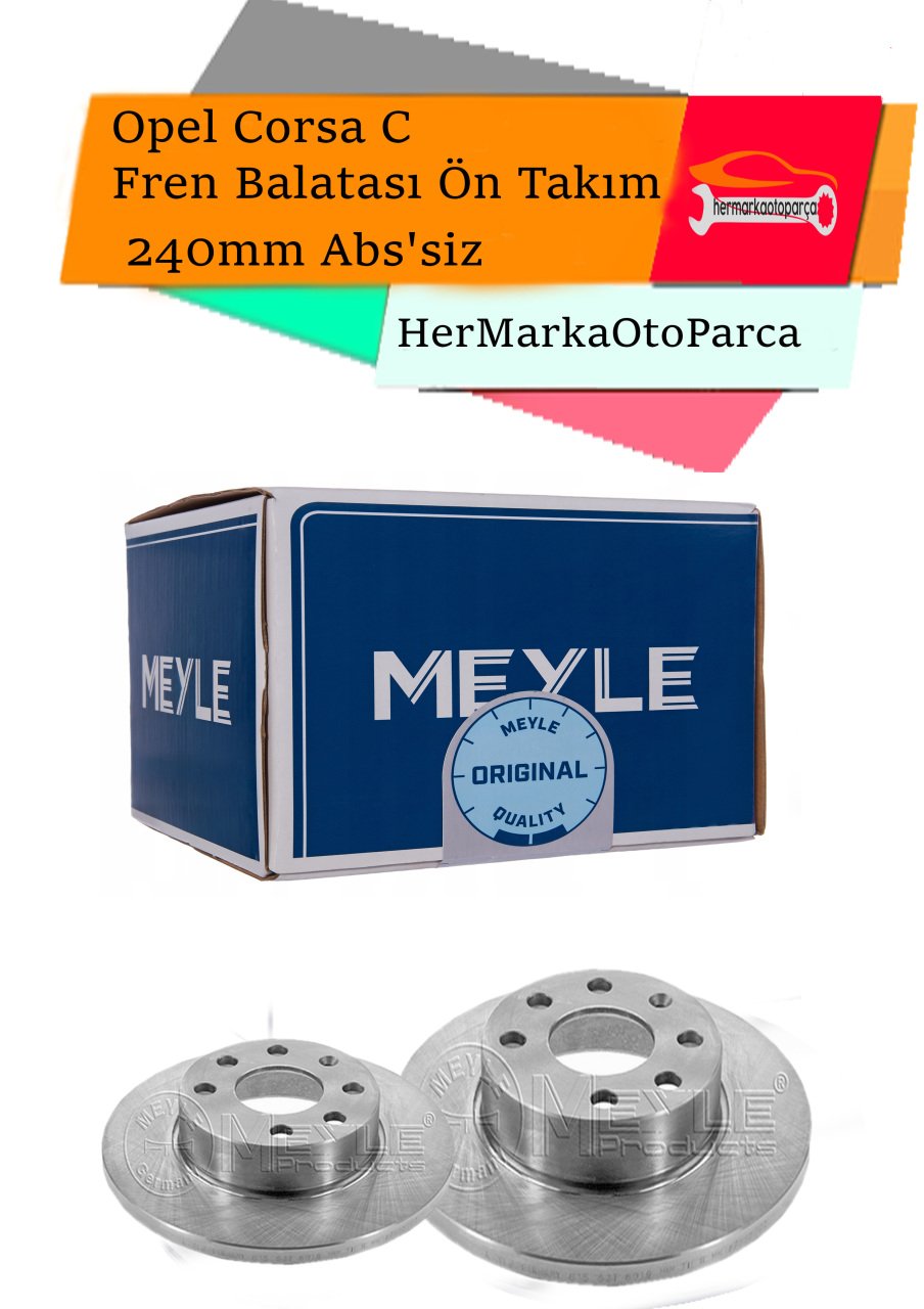 Opel Corsa C Fren Diski Ön Takım 240mm Abs'siz