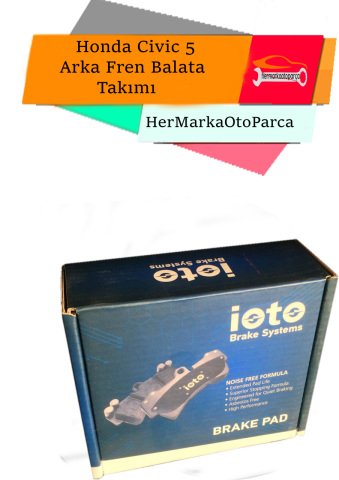 Honda Euro Civic 92-, Jazz, City 2006- Arka Fren Balata Takımı Disk