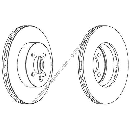 Ön FREN DİSKİ MINI COOPER R 55/56/57 TAKIM