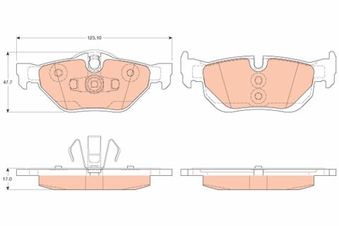 BMW X1 E84 2009-2015 E90 2005-2011 Arka Fren Balatası TRW