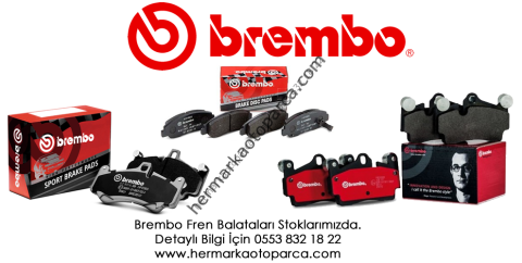 BREMBO CHEVROLET TRAX MOKKA ASTRA-J 1.4T, 1.6 ÖN FREN BALATASI 17JANT 2012-