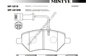 BALATA FREN DISK ON-TIGGO 08 (ABS'SIZ)
