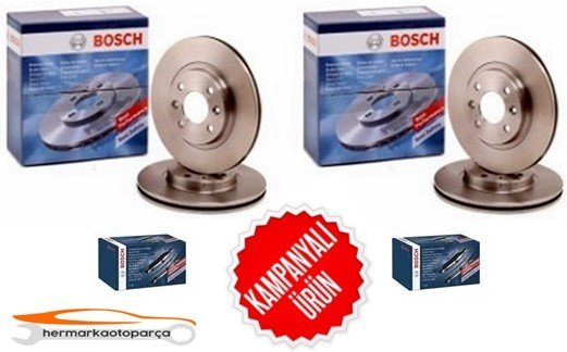 TOYOTA COROLLA  AURIS 07-13 ÖN+ARKA DİSK+BALATA TAKIMI