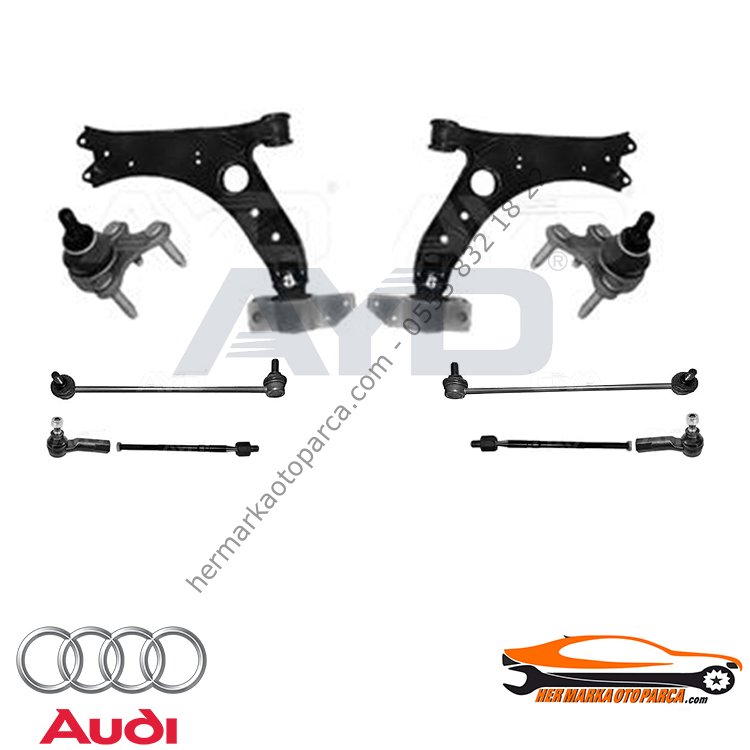AUDİ A3 04-12 ÖN TAKIM (SALINCAK) TAMİR SETİ 10 PARÇA