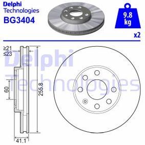 Delphi Astra G 98- Ön Fren Diski Takımı 256mm 569059 BG3404