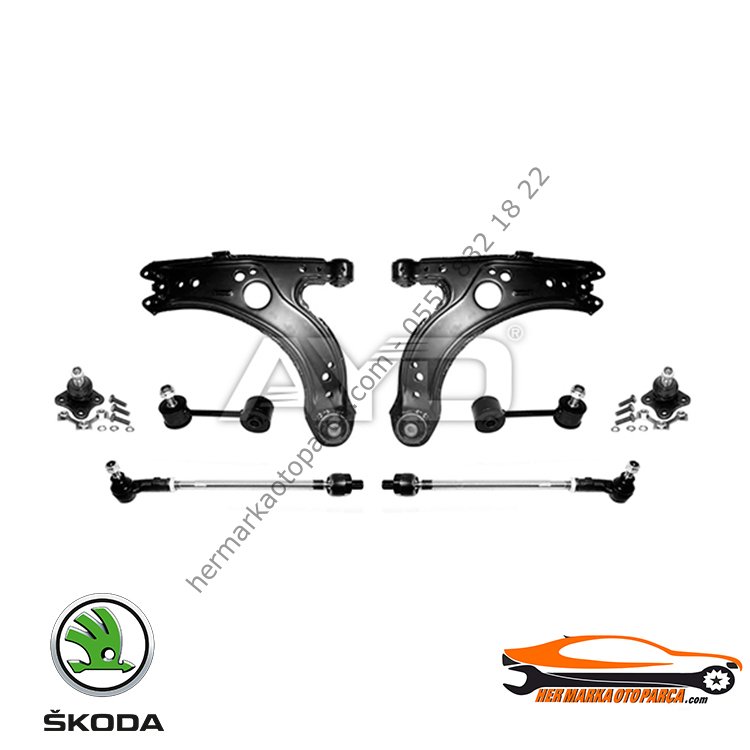 SKODA OCTAVİA 96-04 ÖN TAKIM (SALINCAK) TAMİR SETİ 10 PARÇA