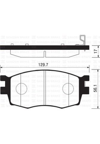 Balata Fren Ön Accent Era Rio İ20 1.4 1.6 1.5CRDİ 2006-2015 Hi-Q Sangsin