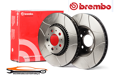 VOLKSWAGEN POLO 5 FREN DİSKİ ÖN 256mm HAVALI 5 BİJON 2009 > BREMBO MAX ( SPOR DİSK KANALLI )(TAKIM SAĞ-SOL)