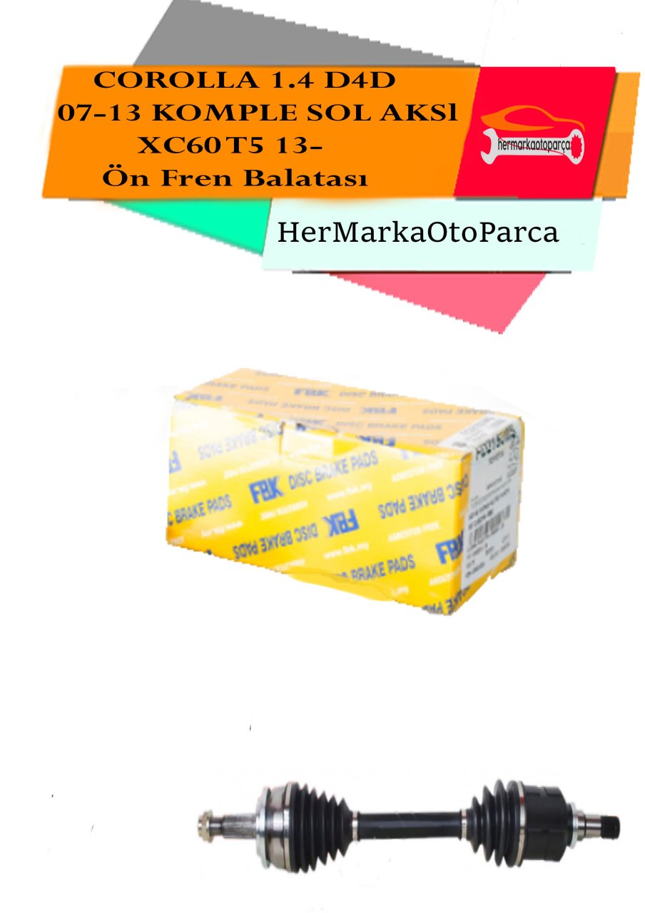 COROLLA 1.4 D4D 07-13 KOMPLE SOL AKS