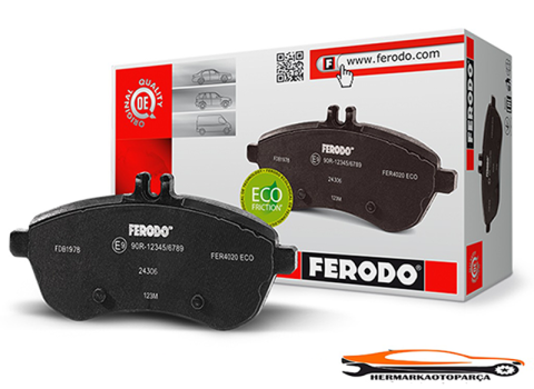 FIAT 500L 2012- Disk Fren Balatası Arka FERODO