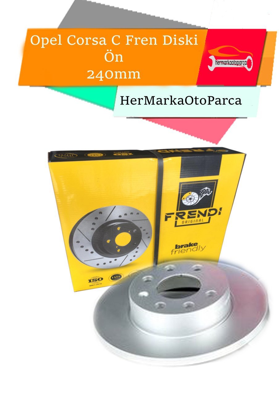 Opel Corsa C 1.0 1.2 Fren Diski Ön Abs'siz 240mm Takım